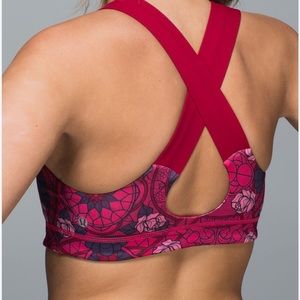 Lululemon All Sport Bra Prisma multi guava lava boom juice / deepest cranberry